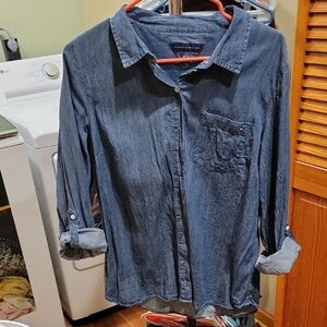 Tommy Hilfiger Dark Blue Denim Shirt